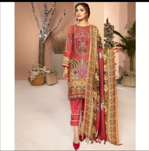 Winter Ready to Wear 3 Pcs Dress by Mona 08