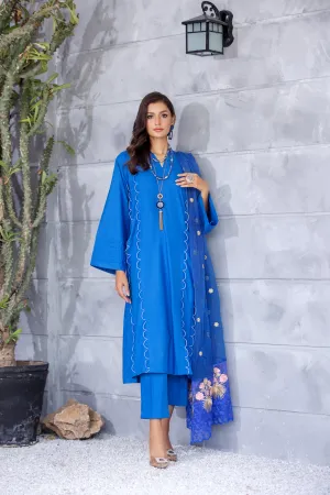 Winter Ready to Wear 3 Pcs Embroidered Dopatta Dress by Gulwarun 08