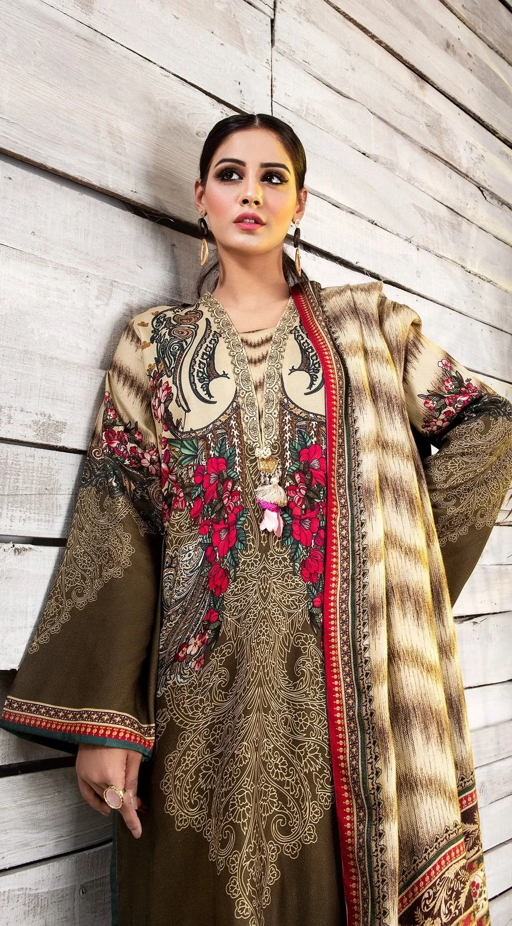 Winter Ready to Wear 3 Pcs Embroidered Dress of Anaya by Kiran Chaudhry  01