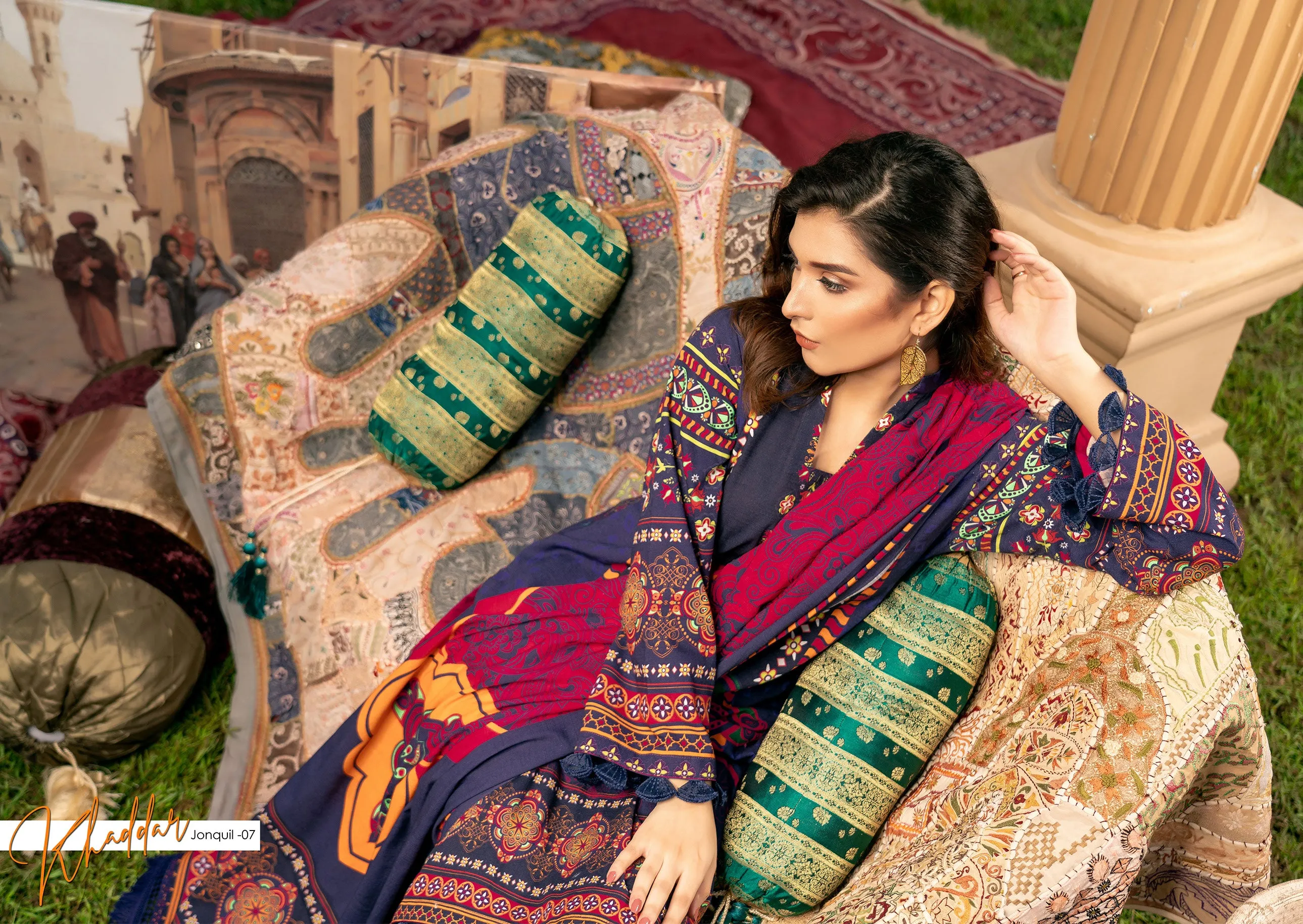 Winter Ready To Wear Digital Linen Dress By Noorma Kaamal 07