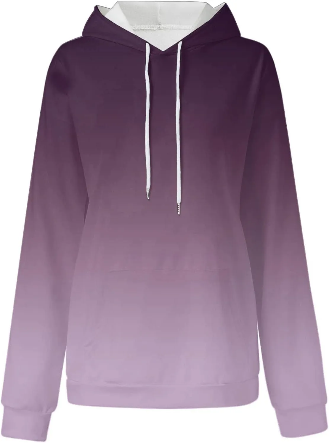 Women Gradient Color Oversized Hoodies Trendy 2024 Pullover Sweatshirts Comfort Sweatshirt Tops Fall Fashion Clothes