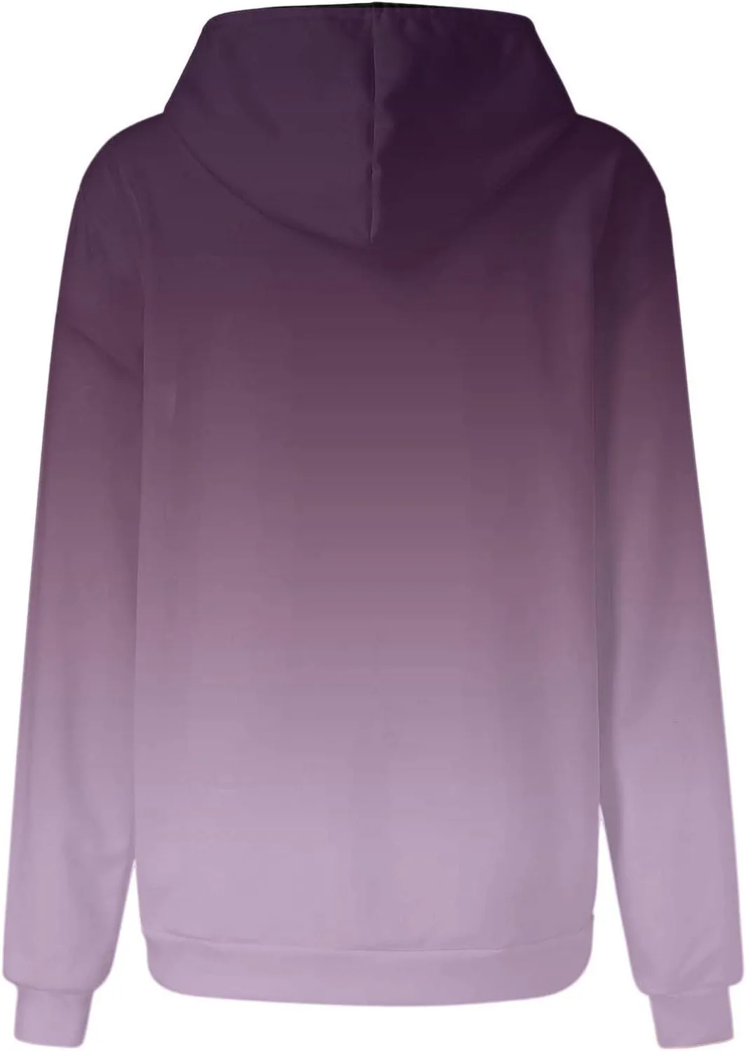 Women Gradient Color Oversized Hoodies Trendy 2024 Pullover Sweatshirts Comfort Sweatshirt Tops Fall Fashion Clothes