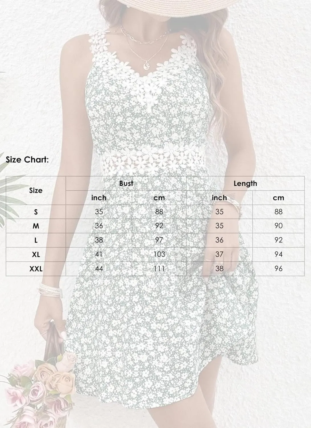 Women's 2025 Summer Fresh Green Floral Print Lace Strap V Neck Sleeveless Ruffle Romance Garden Mini Dress