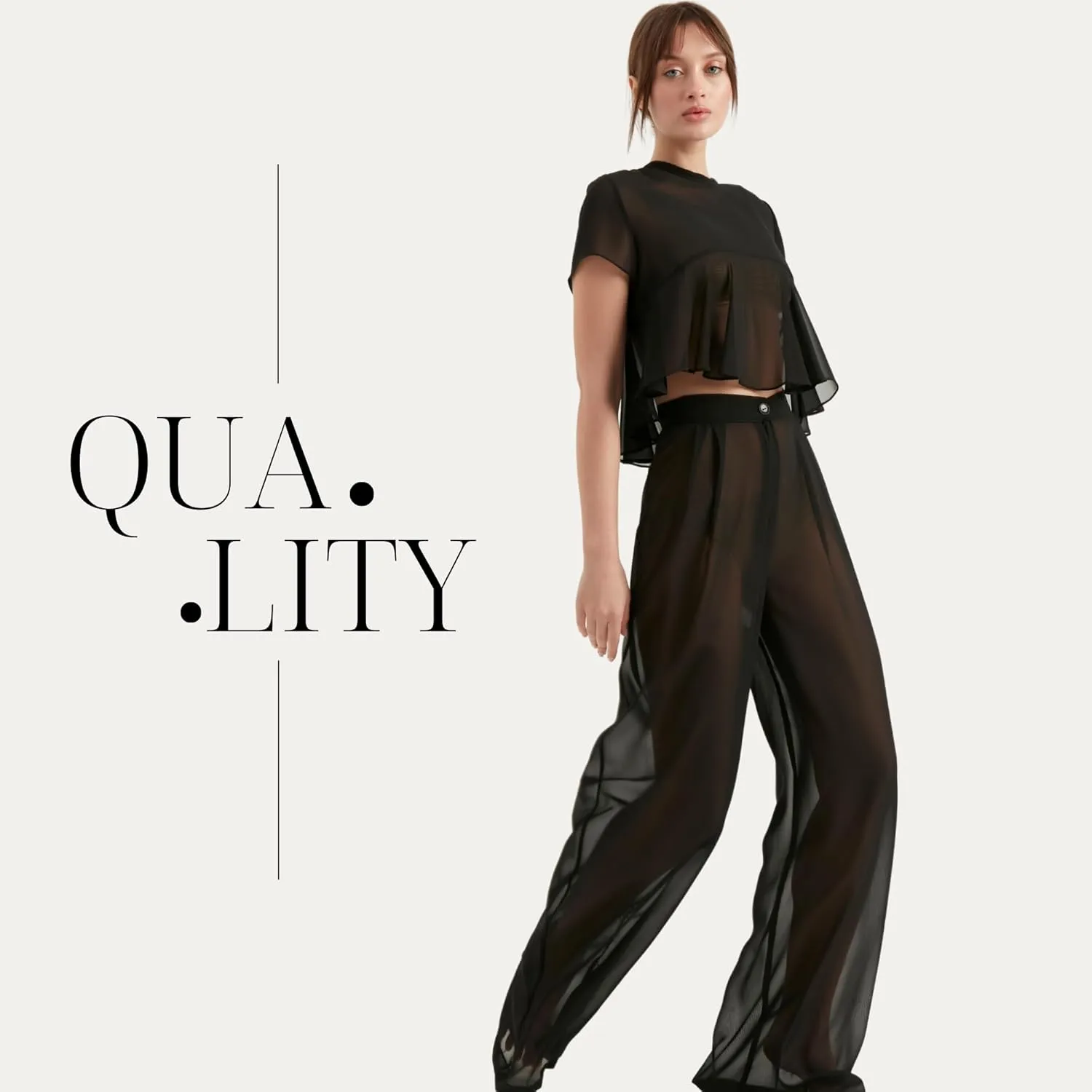 Women's Chiffon Pants | Casual Wide Leg High Waist Palazzo Trousers | Summer Evening Women Pants Clothes