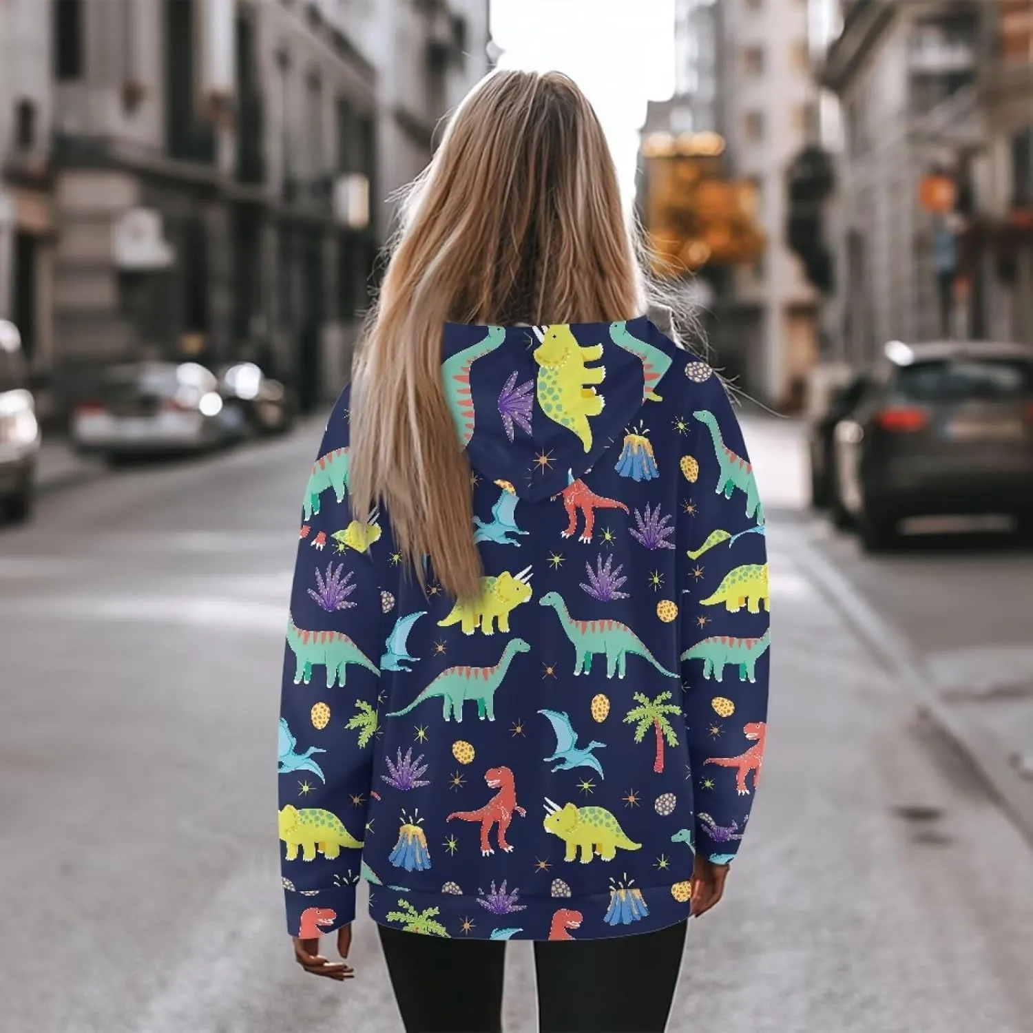 Womens Oversized Hoodies Sweatshirts Long Sleeve Hooded Pullover Fall/Winter Outfits Size S-2XL