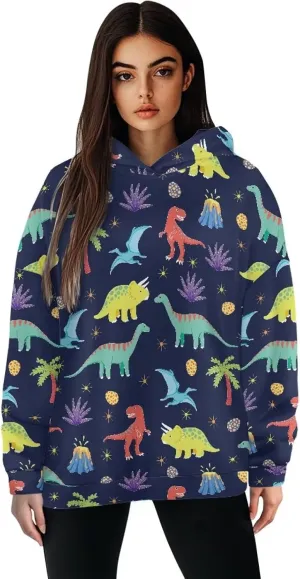 Womens Oversized Hoodies Sweatshirts Long Sleeve Hooded Pullover Fall/Winter Outfits Size S-2XL