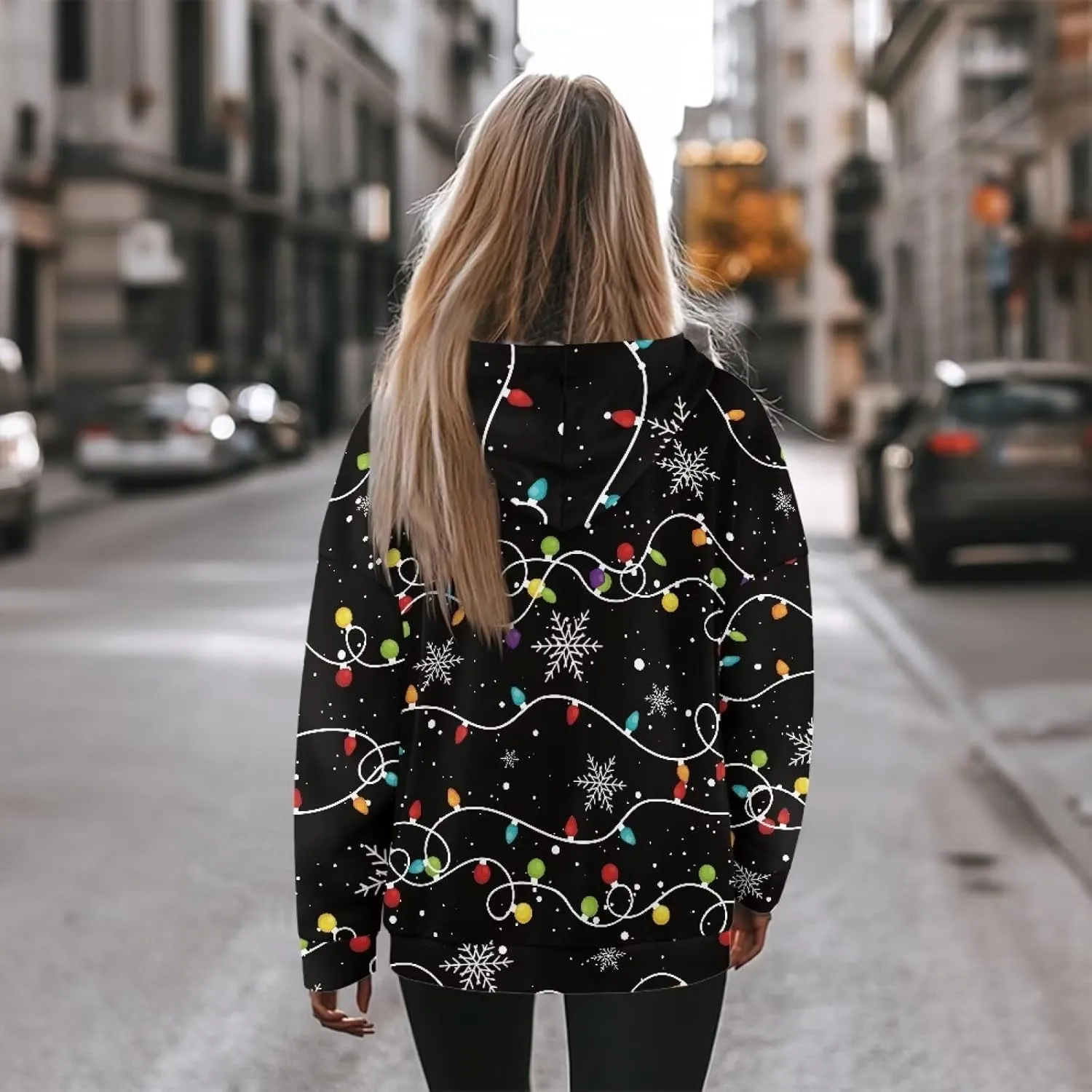 Womens Oversized Hoodies Sweatshirts Long Sleeve Hooded Pullover Fall/Winter Outfits Size S-2XL