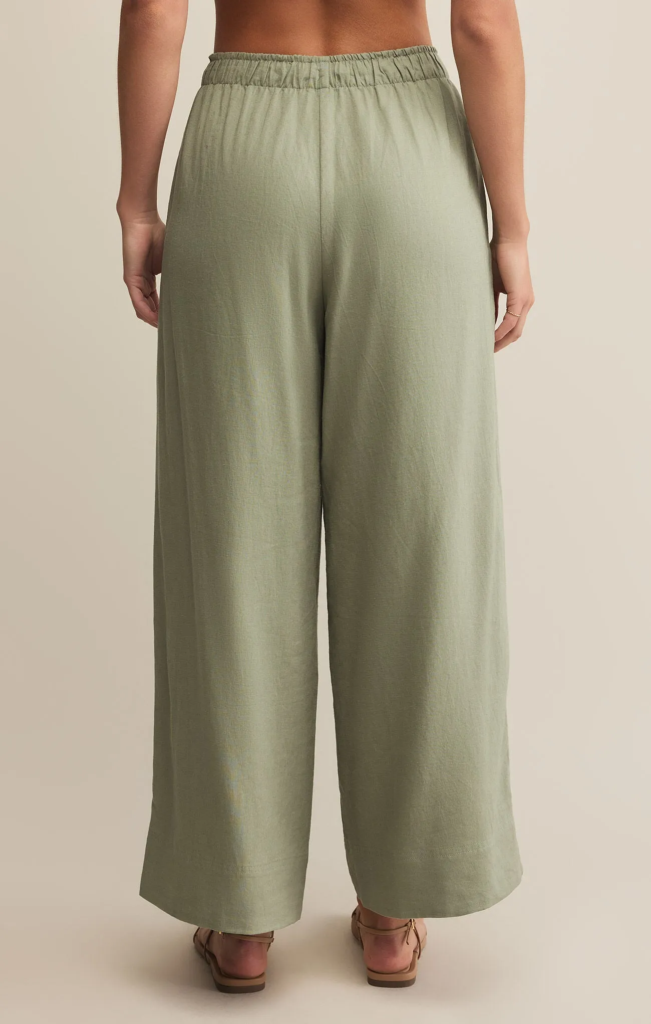 Z Supply: Easton Linen Pant in Avocado