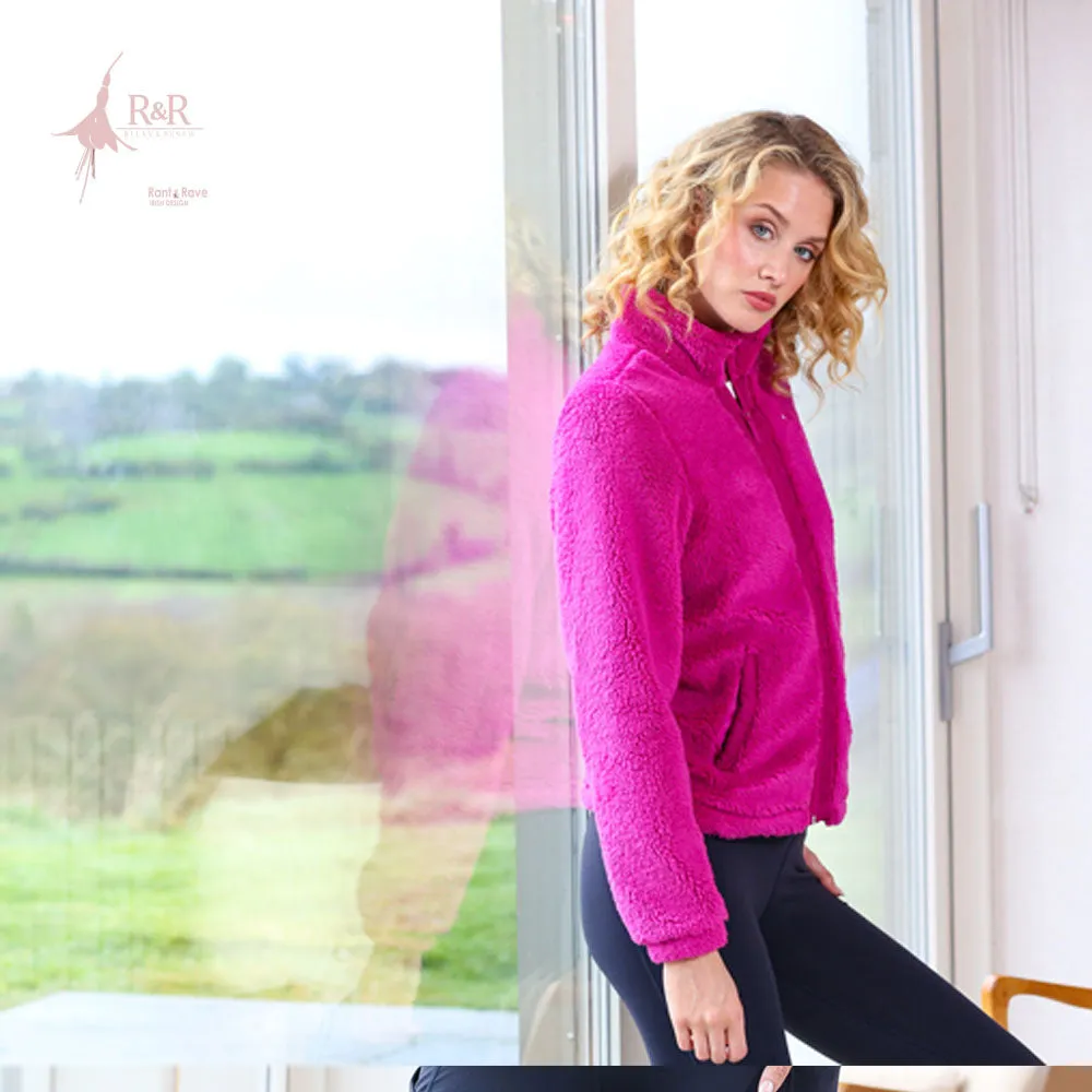 Zahra Teddy Bomber in Magenta