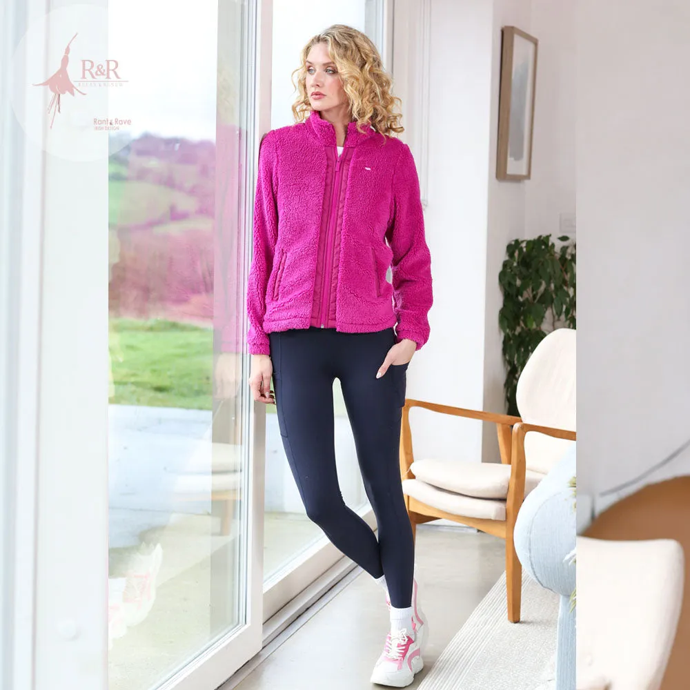 Zahra Teddy Bomber in Magenta